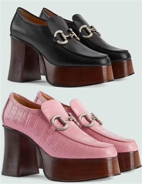 mocassini con tacco gucci